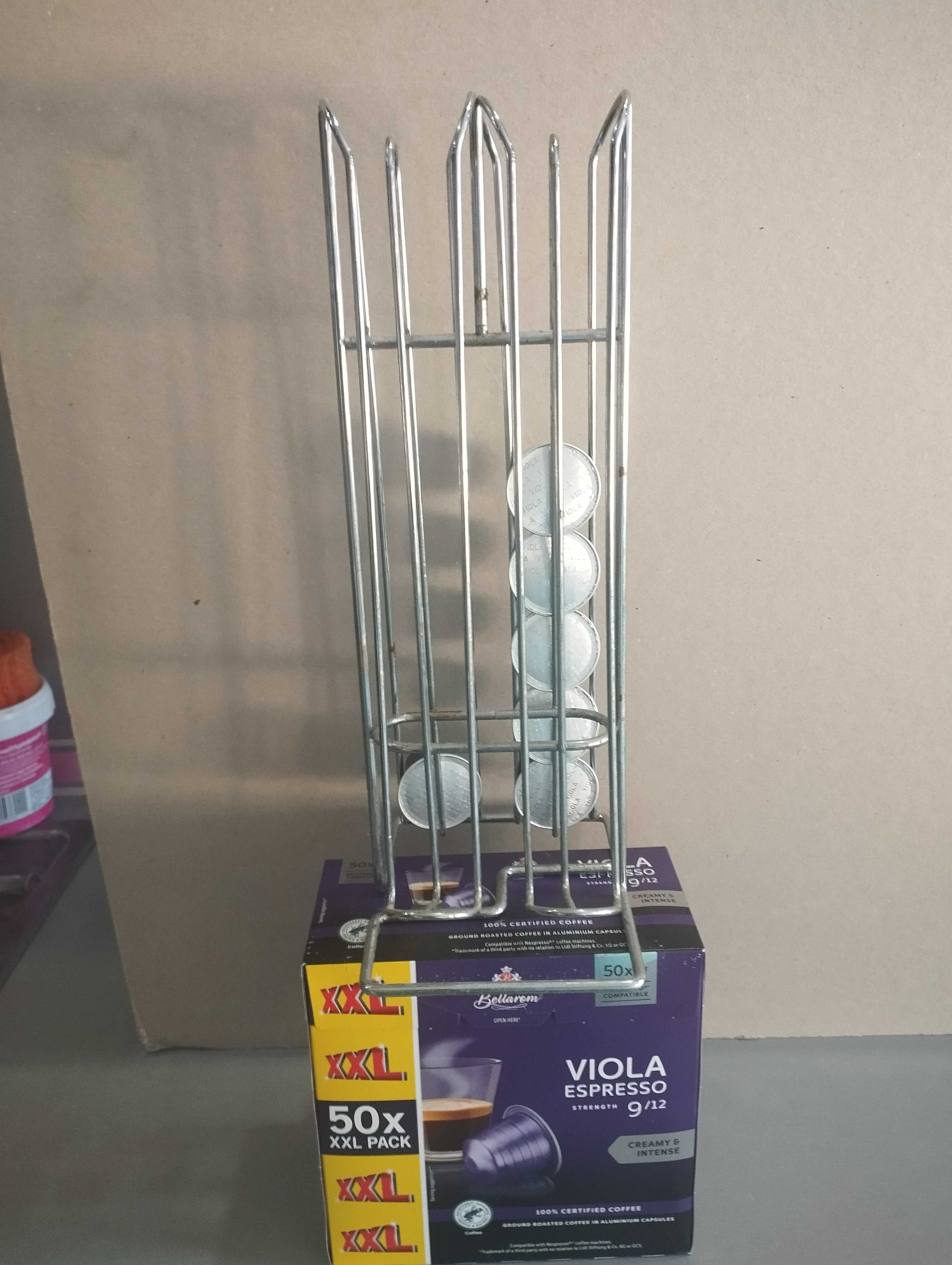 Стойка за кафе капсули , за NESPRESSO, 40бр.-ИНОКС-+ 50 Касули подарък