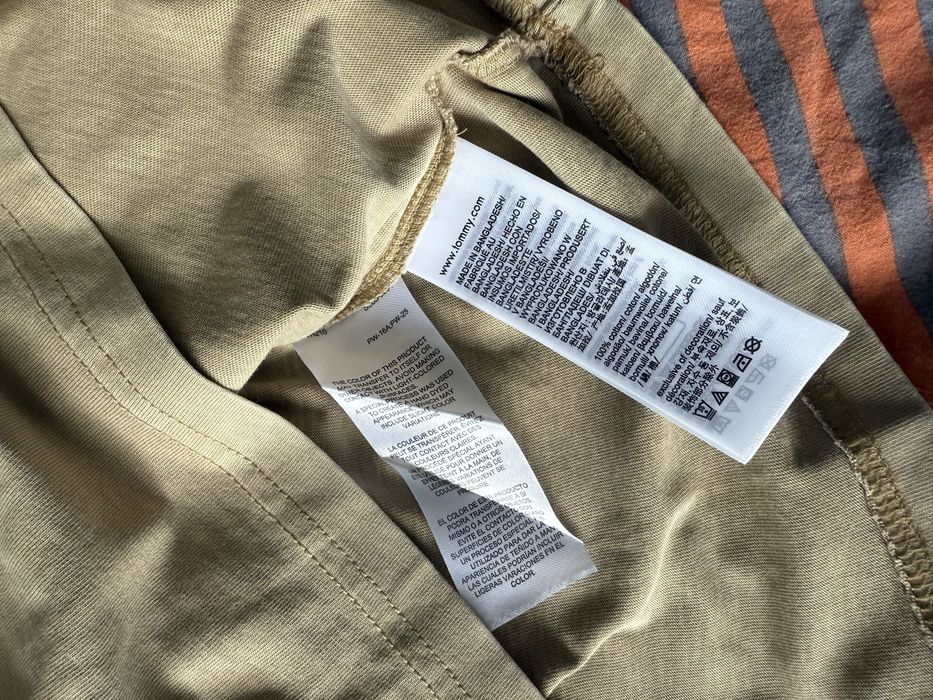 Tommy Jeans tricou cu logo mic bej marimea XS nou original