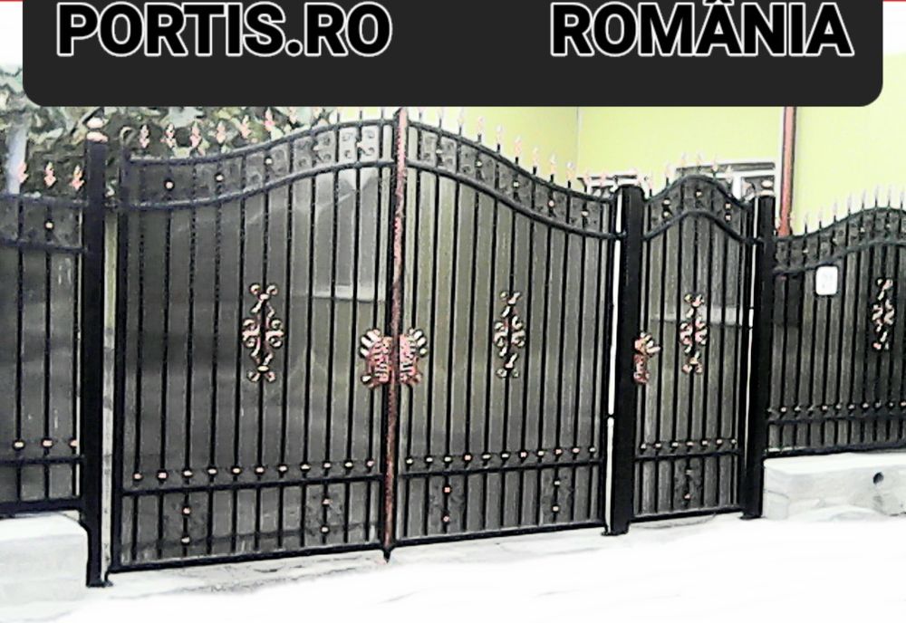 Porți și panouri gard din fier forjat și tabelă decupata