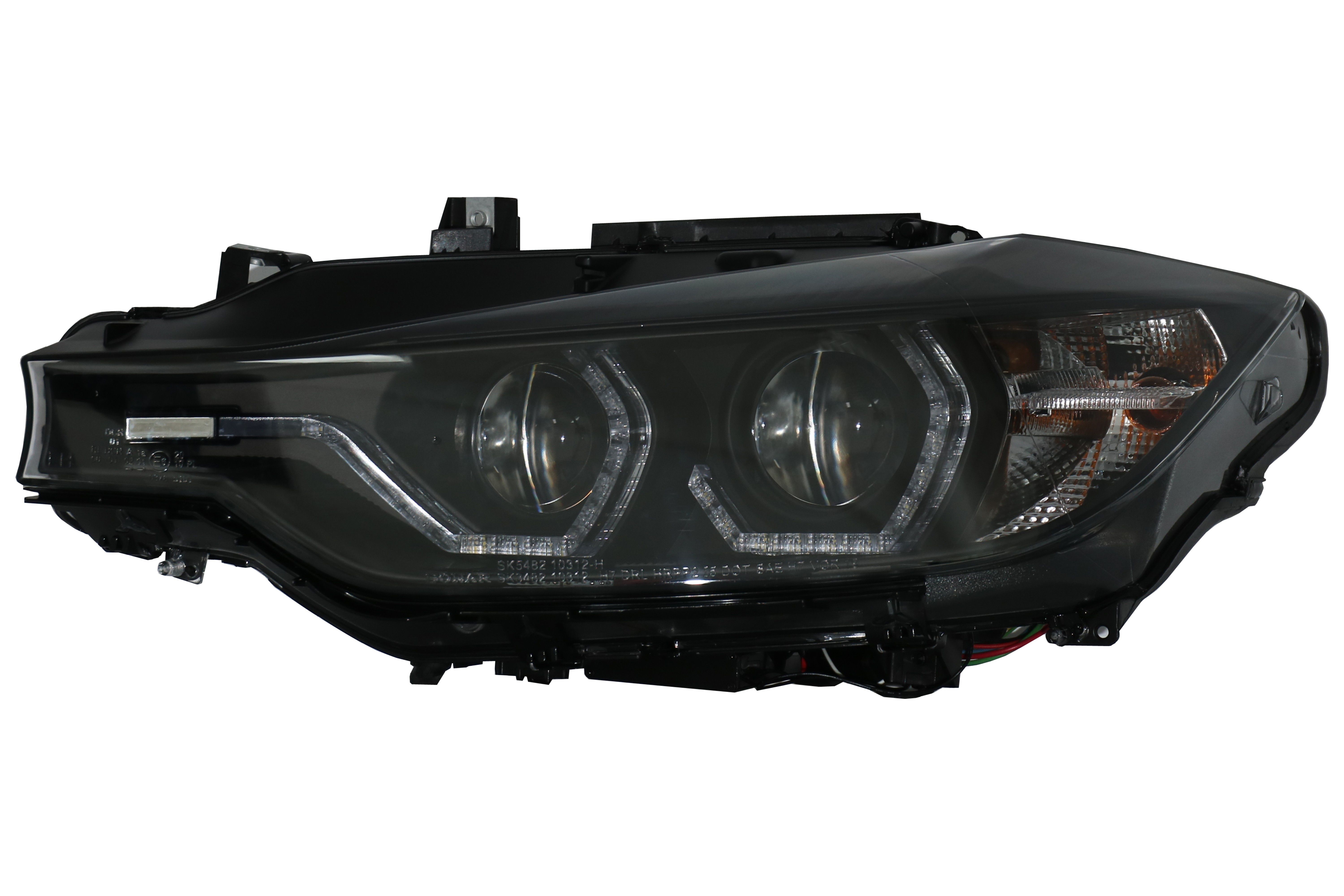 Faruri Full Angel Eyes LED DRL Negre