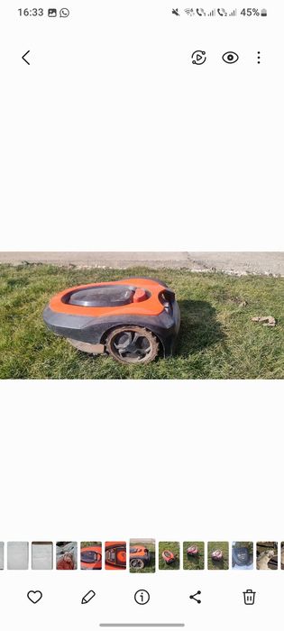 Robot tuns iarba redback