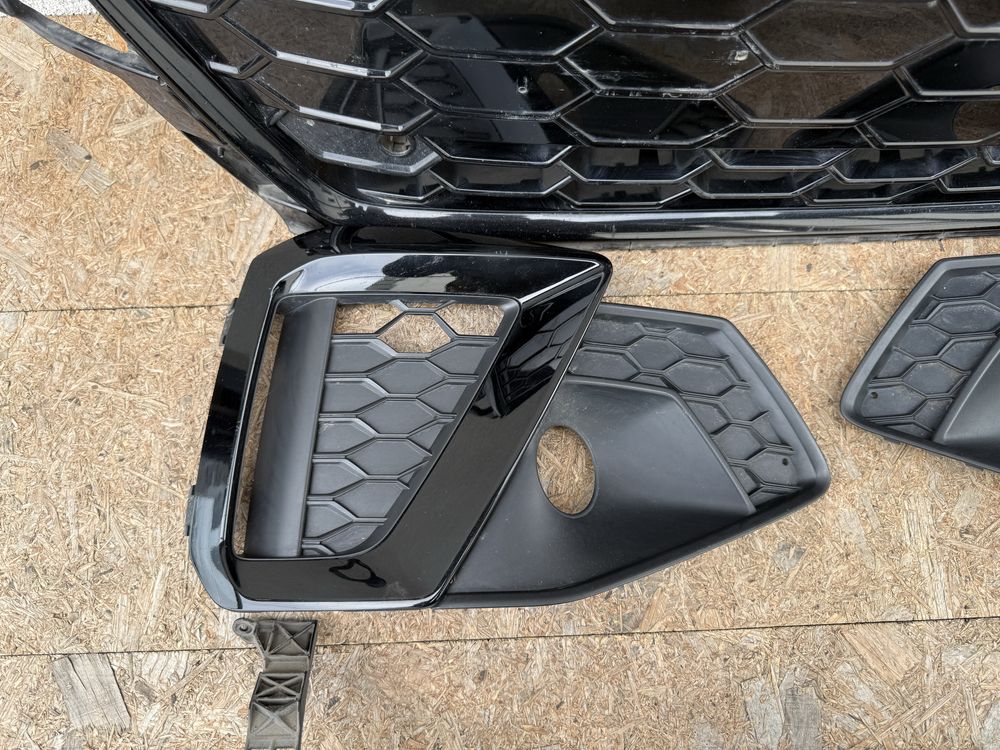 Grila masca bara fata Audi A4 S4 B9 8W S-Line Facelift 2020+ Originale