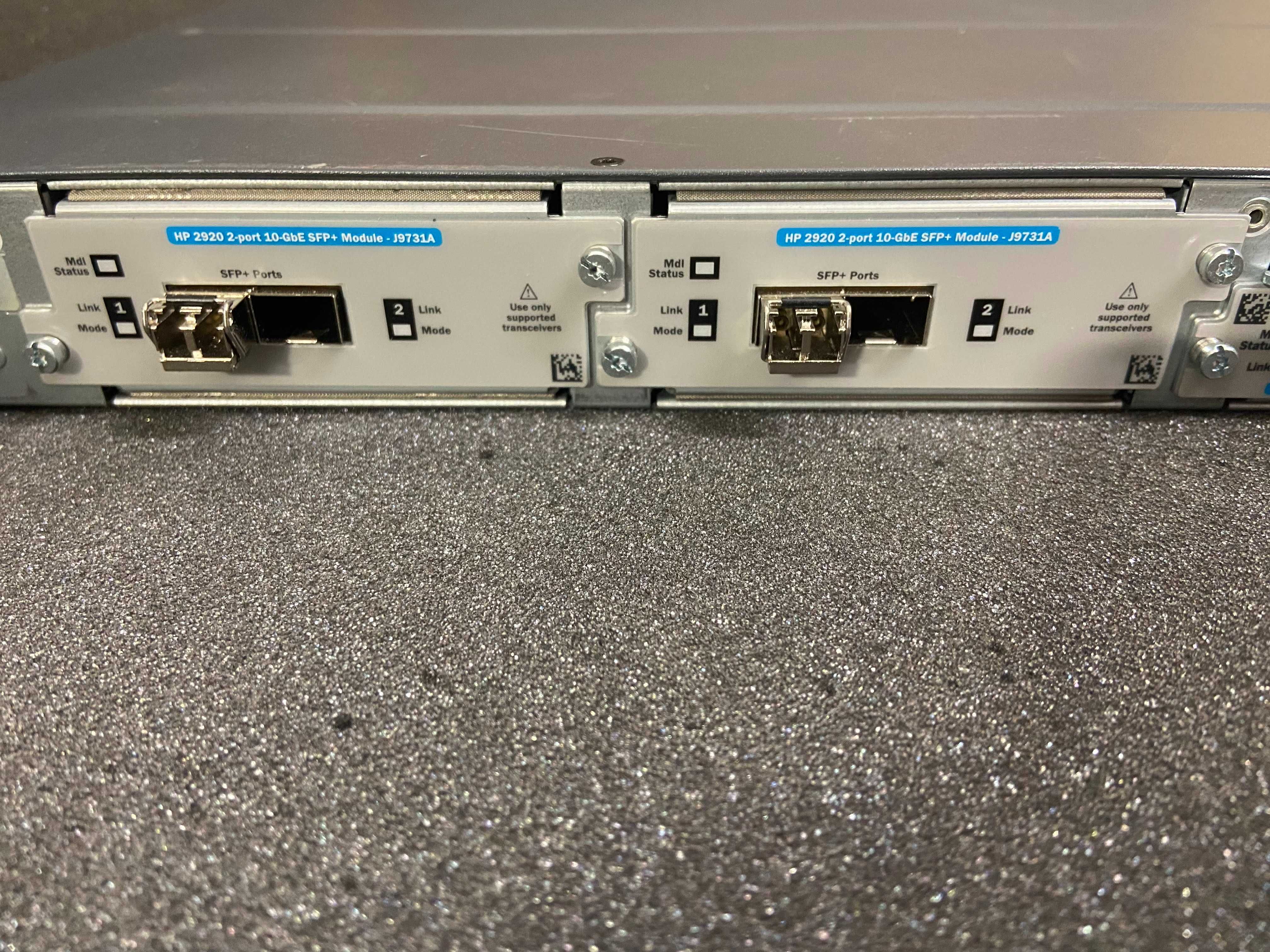 Суич HP 2920-24G 24GbE + 4x 10Gb SFP+ с модул за stack
