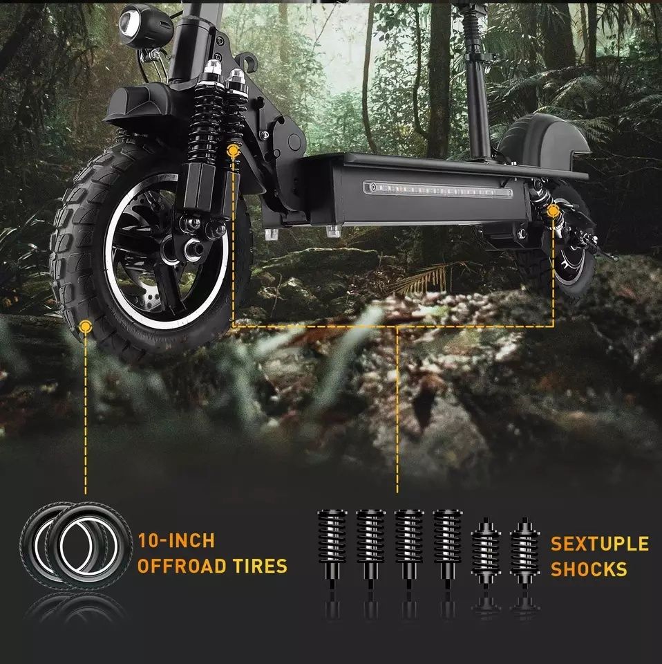 Trotineta electrica NOUA ISCOOTER IX5 1000W 45Km de teren 10 inch