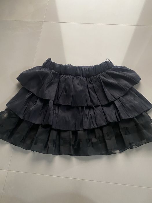 Fusta din dantela Zara de culoare neagra marimea M