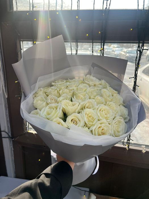 Бесплатная доставка цветы Темиртау розы хризантема гипсофила