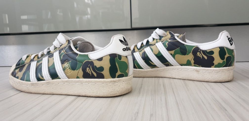 Adidas SuperStar x BAPE / 36/22см UK 3.5 US 4 ОРИГИНАЛ! Унисекс Кецове