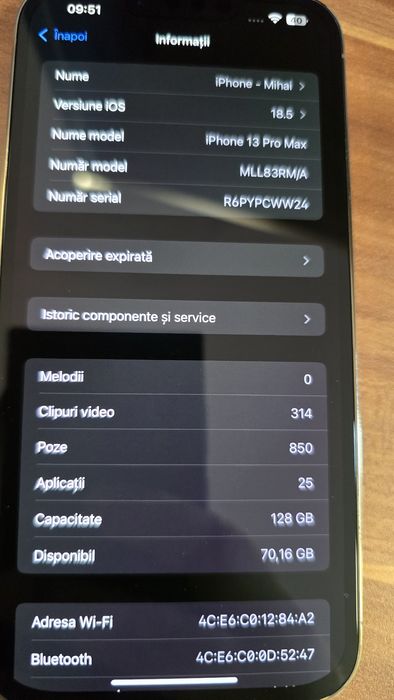 Vand Iphone 13 Pro Max 128g Gold