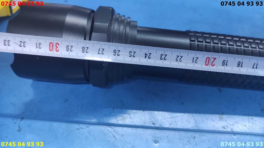 lanterna proiector 34cm lungime 3x1.5v aluminiu led 5w