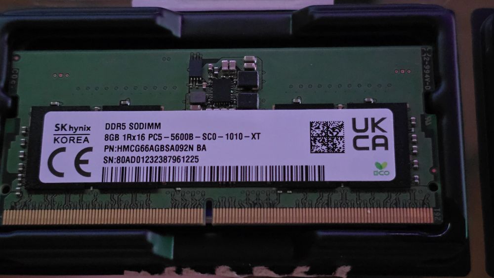 Memorie laptop DDR5 16gb (2x8gb) SK hynix, 5600mhz
