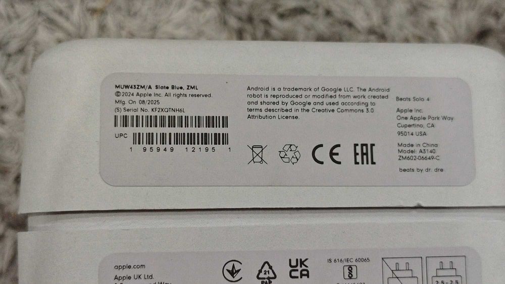 Casti Beats Solo 4, albastre, SIGILATE