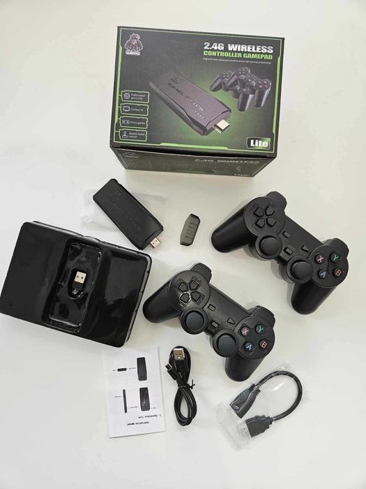 TV игра игри безжични джойстици, 10000 игри и HDMI/4К качество / 64GB