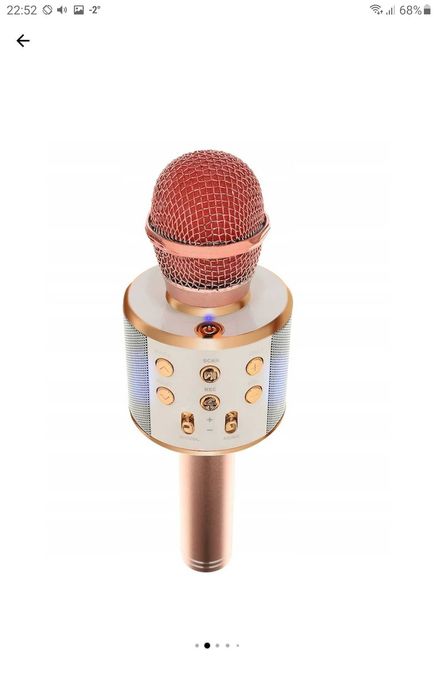 Microfon Karaoke cu Bluetooth si boxa încorporata,nou