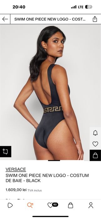 costum de baie versace original intreg S