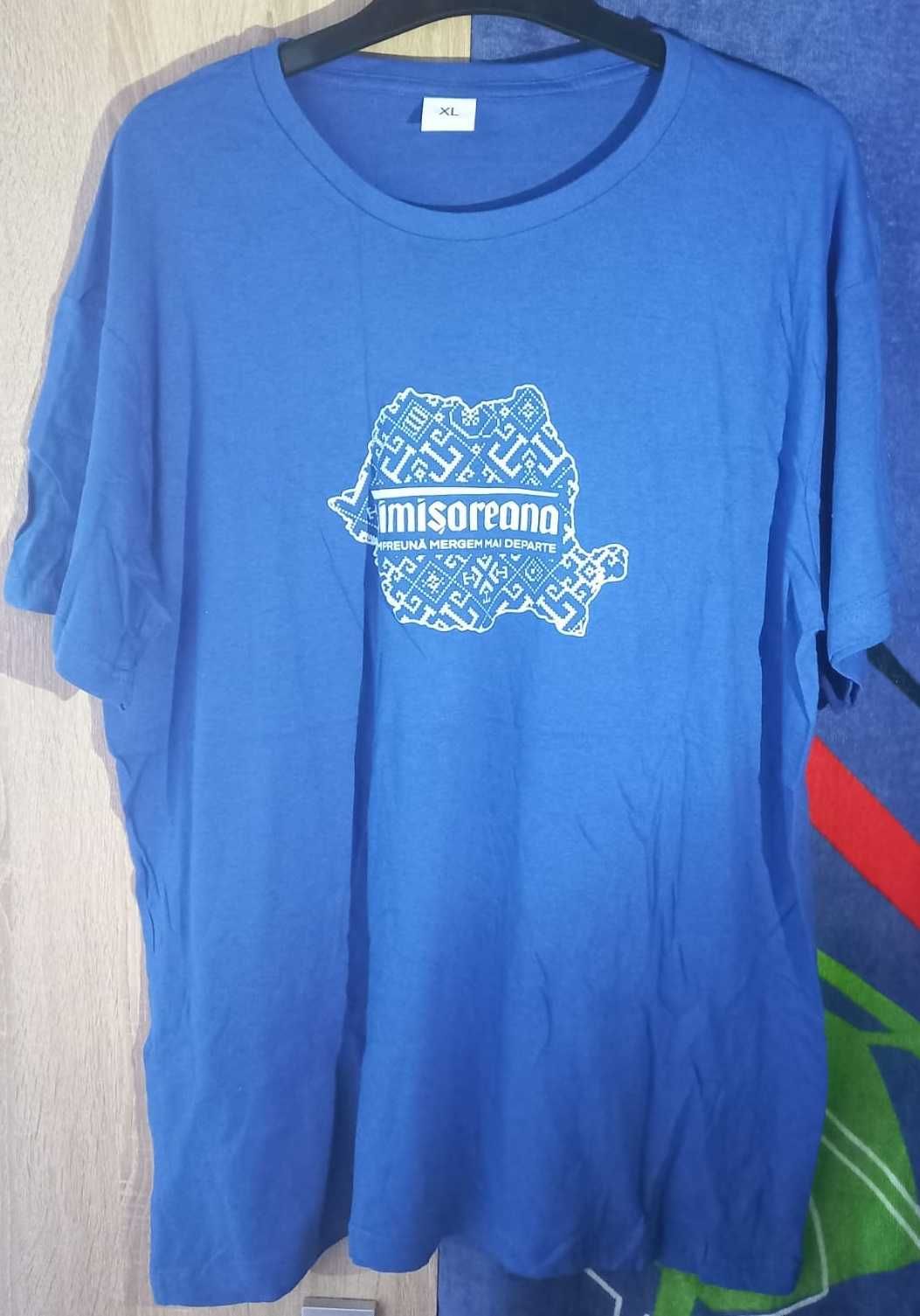 Tricou/Tee/T shirt Timisoreana albastru marimea XL nou in tipla!