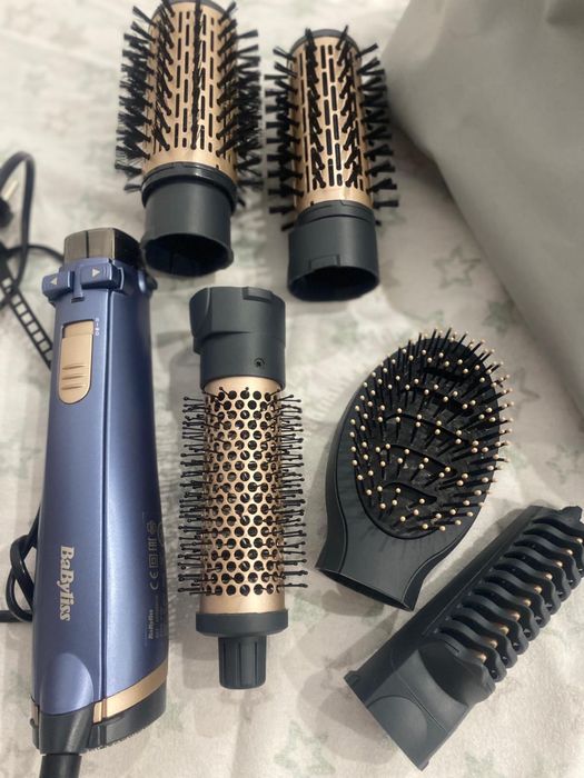 Perie rotativa Babyliss Frizz-Free cu 5 accesorii