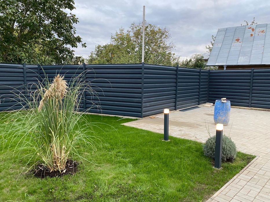 Tablă Cutată T20 T35 Gard Fațadă gri antracit 6m piesă specială stâlpi