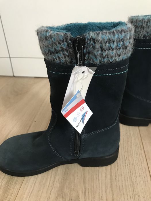 Ghete SympaTex, piele, cu eticheta, 29