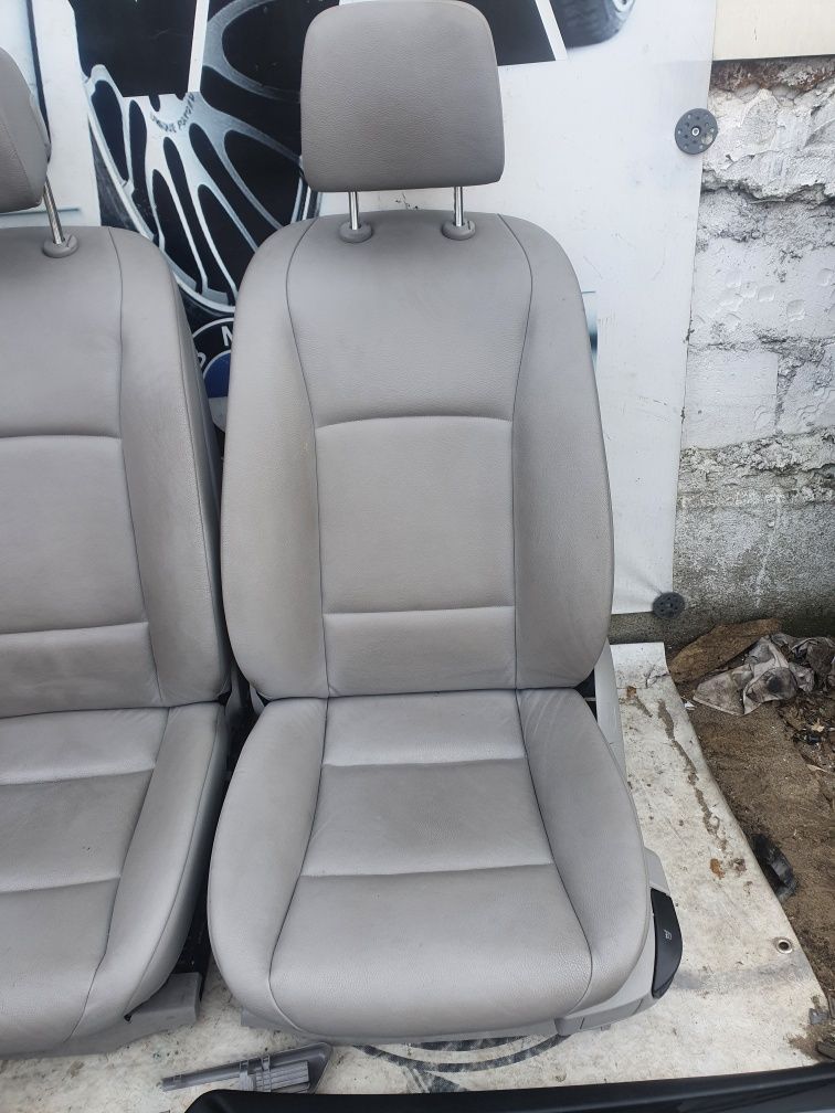 Interior scaune piele gri cu încălzire bmw f10