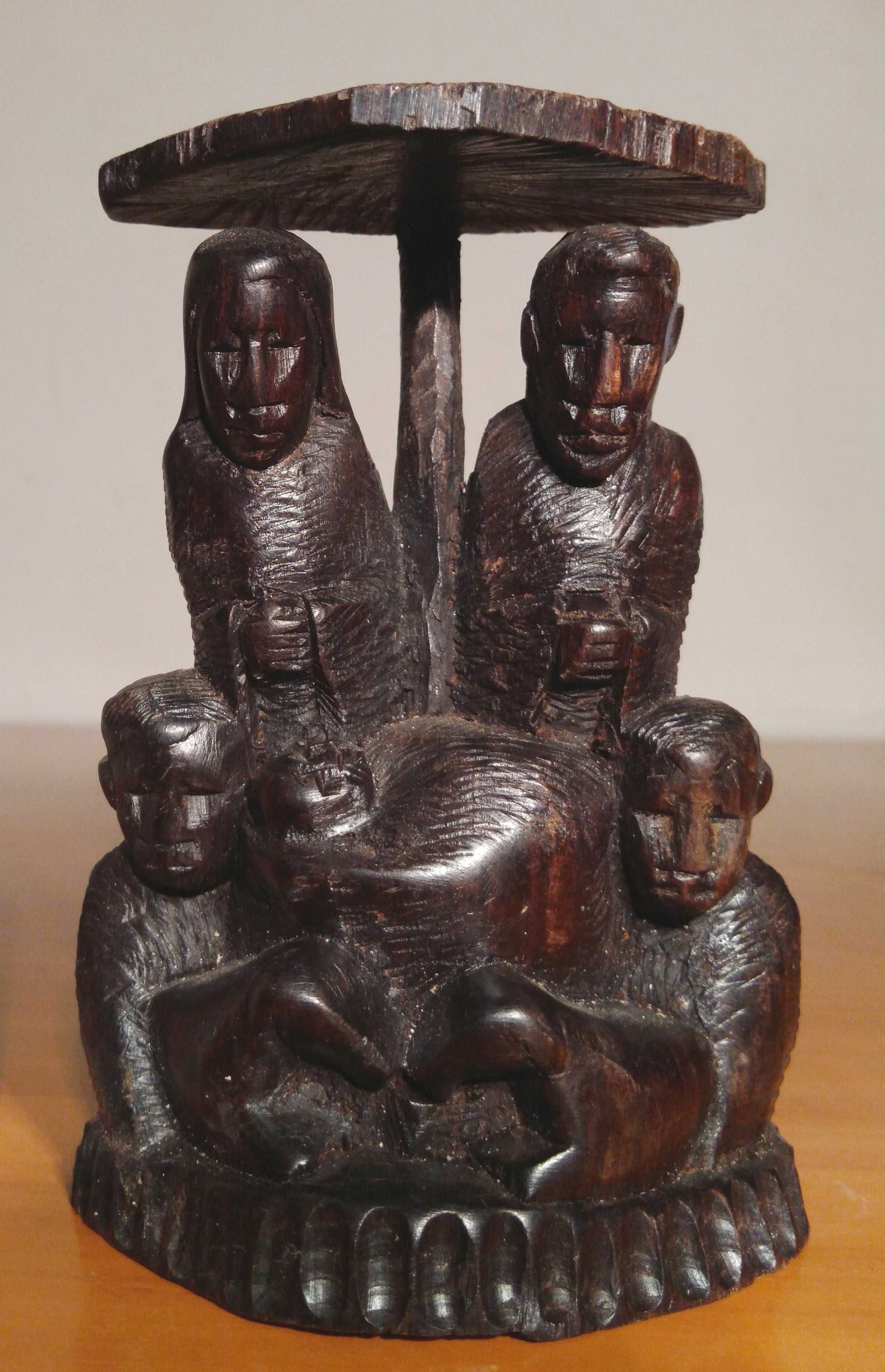 Sculptura africana in lemn de abanos | Nasterea lui Iisus Hristos