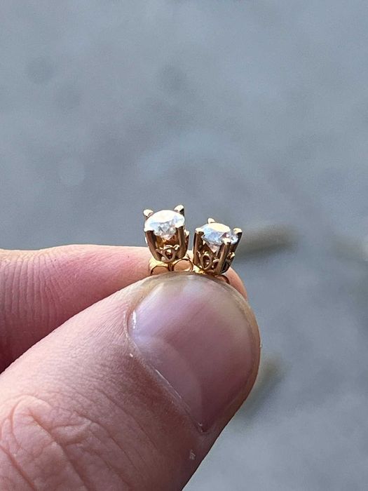 Cercei Aur 14K cu Diamante Naturale 0.8 Carate