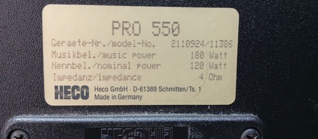 Тонколони Heco PRO-550