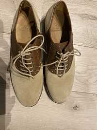 Vand pantofi piele Massimo Dutti stil vintage 250 lei