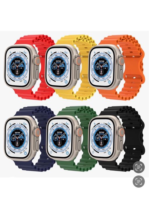 Curea Ocean Line Ceas Apple Watch ULTRA 11 10 9 8 7 SE Husa Incarcator