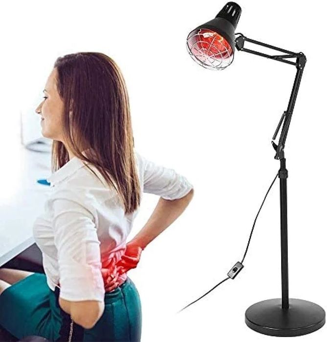 Инфрачервена топлинна лампа за терапия - регулируема температура,