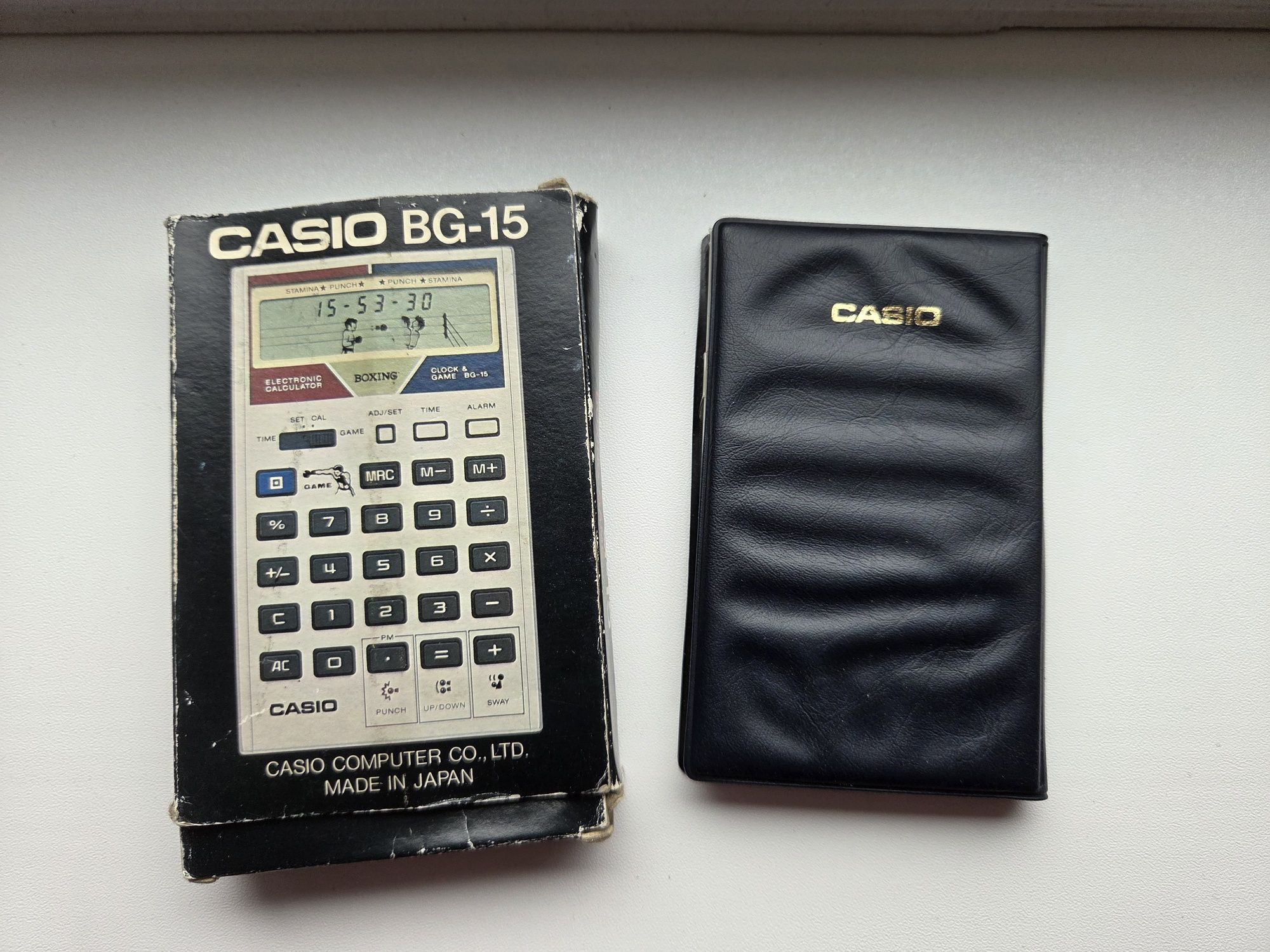 Calculator CASIO BG-15 (cu joc de box) 1981