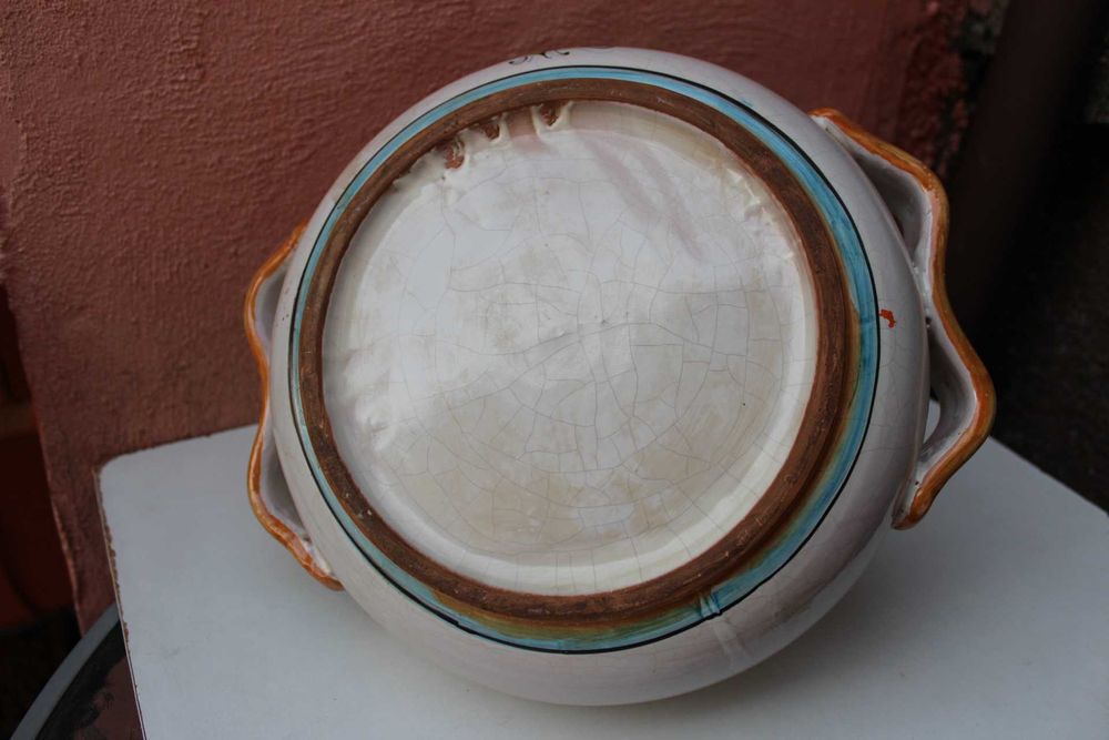 Sticla ceramica colectie ITALIA - TUSCIA, DERUTA, lucrata manual