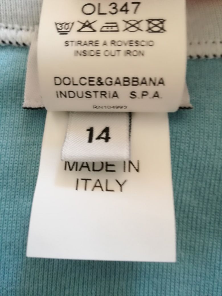 Maieu băieți 14 ani ,Dolce Gabbana original