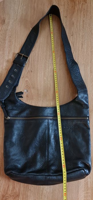 Чанта през рамо от естествена кожа