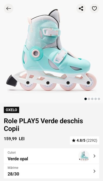 Role Oxelo PLAY5 marimea 28/30