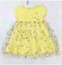Жълта детска рокличка