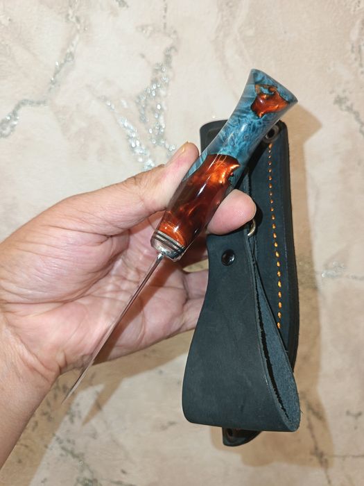 Кухонный нож с кожаный ножними