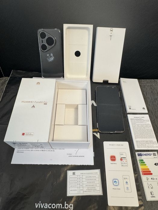 КАТО НОВ 512GB Huawei Pura 80 Pro Гаранция Vivacom до 2027 г. White