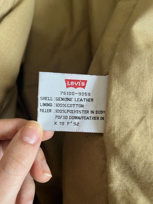 Geaca levi’s piele naturala vintage marimea L