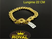 Bijuteria ROYAL : Bratara AUR 14 K Cuban Model / 23 GR