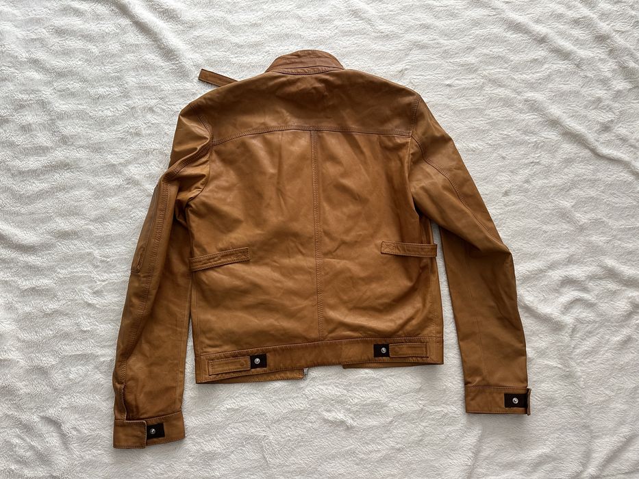 Geaca piele Richmond S maro