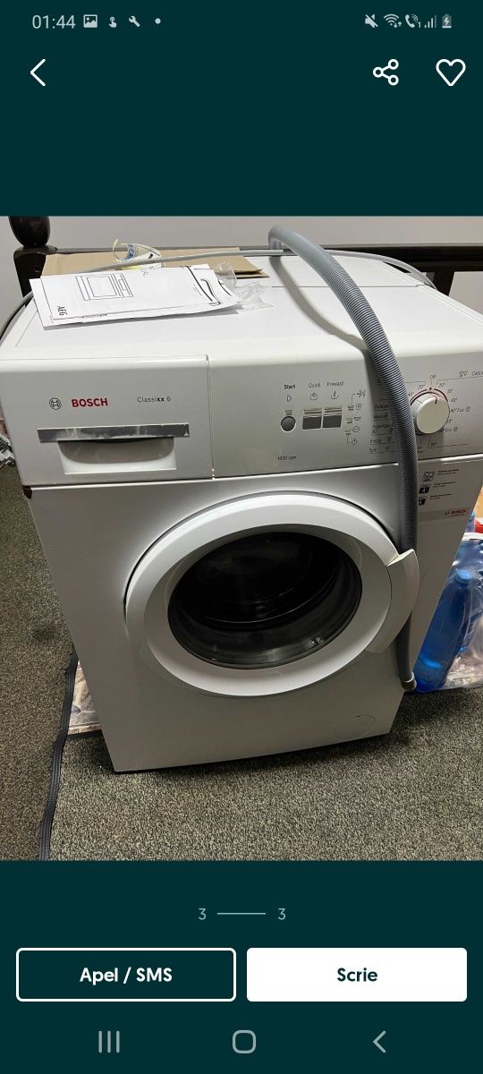 Ofer la vânzare mașină de spălat rufe Bosch