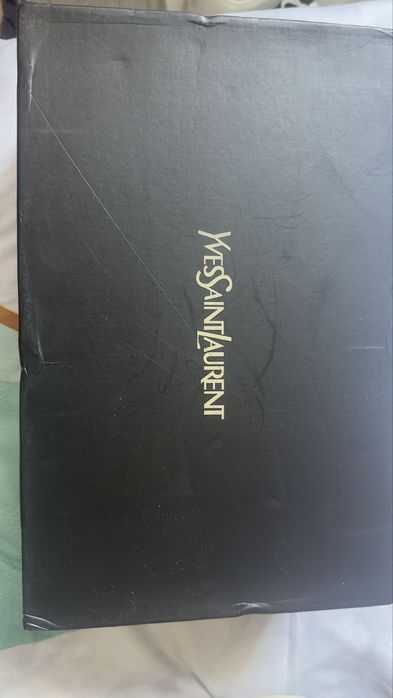 Adidasi sneakers yves saint laurent ysl trainer black canvas/leather