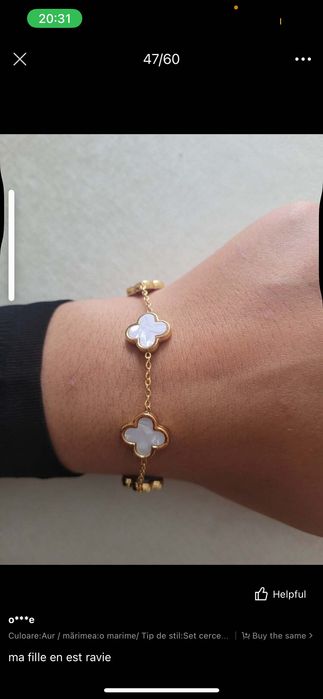 Bijuterii copie Van Cleef & Arpels bratara colier si cercei autiu