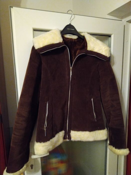 Cojoc blana sintetica si raiat