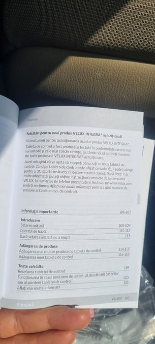 Velux telecomanda tableta NOUA de control integra klr 200