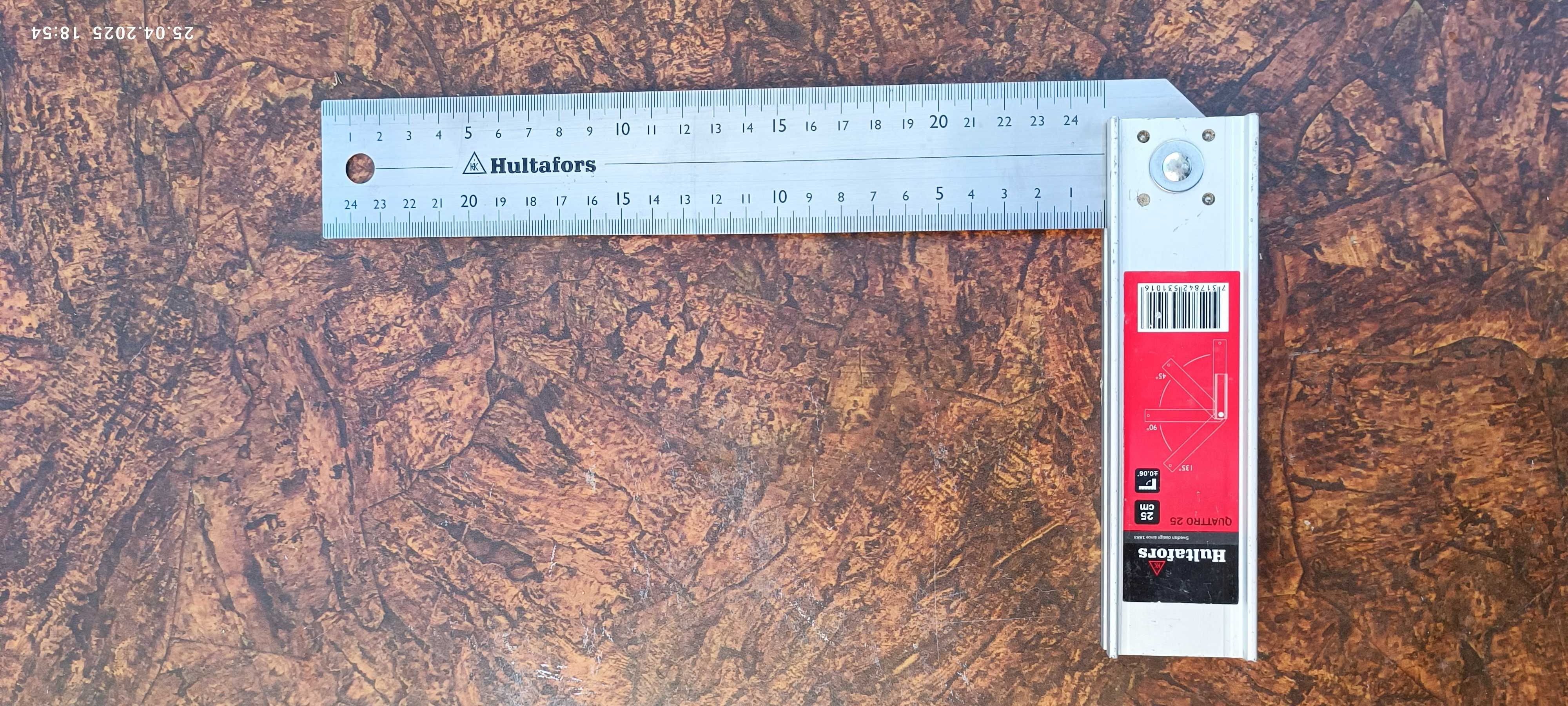 Echer Hultafors Quattro 25 ajustabil 45°, 90° și 135°