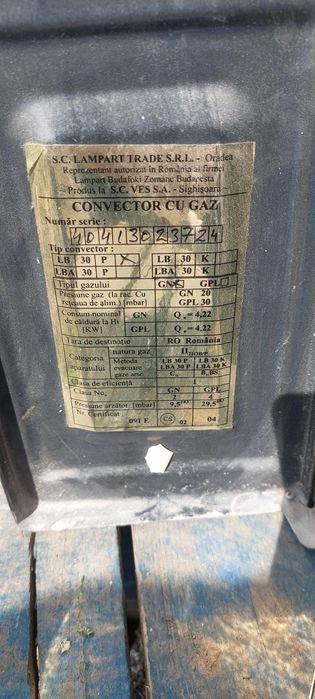 Convector lampart și instant apa