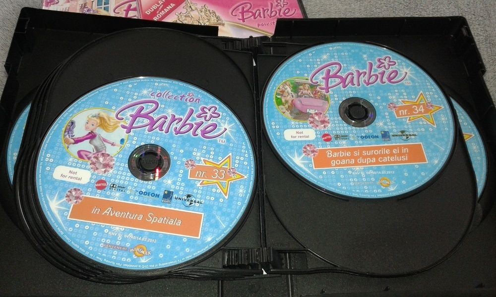 Colectie Completa DVD-uri cu Barbie 36 Filme Dublate in limaba romana