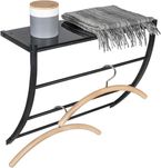 Etajera perete metalica, cu bara prosoape |WNK 424872 Negru