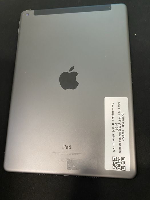 iPad 10.2” 2021 9th Gen Cellular 64Gb id-xxl3148